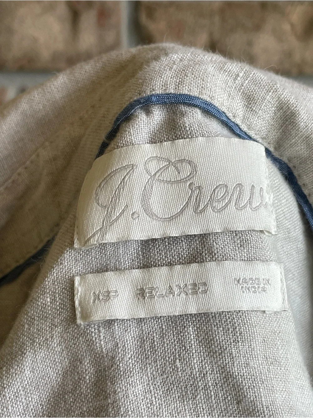 J. Crew Linen Button-Front Midi Dress in Natural Cream